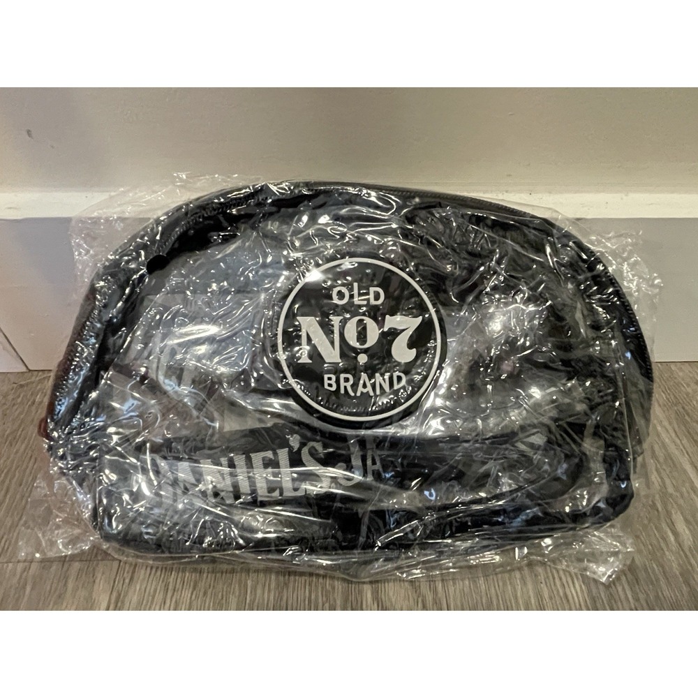 Jack Daniel's Old No. 7 Clear Bag Fanny Pack Zipper Stadium Festival Liquor